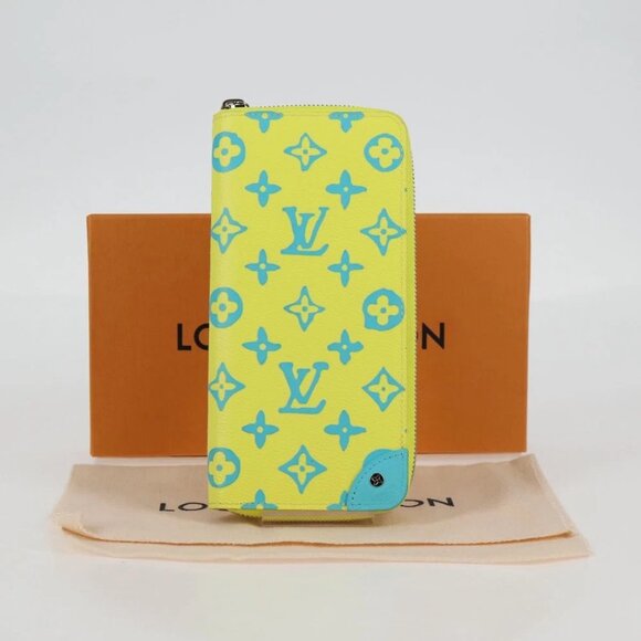 LOUIS VUITTON Playground Zippy Wallet Vertical Wallet Yellow M82005 Auth 115226M - Picture 6 of 14